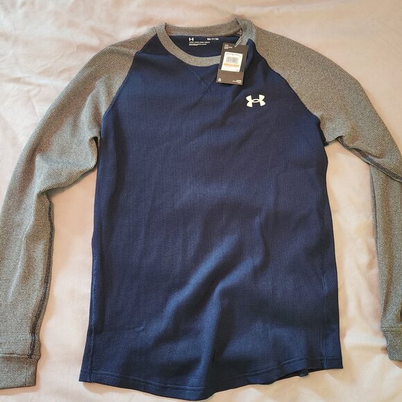 Men's Under Armour Waffle Crew Long Sleeve - Picture 1 of 1